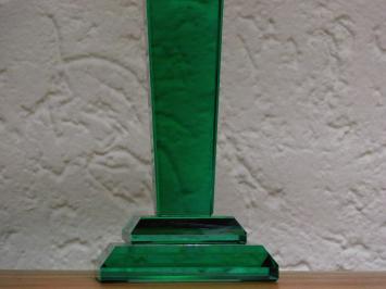 Kandelaar - Groen - 35 cm - Glas