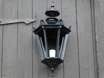 Buitenlamp - 65 cm - Zwart - Alu - met Lamphouder en Glas